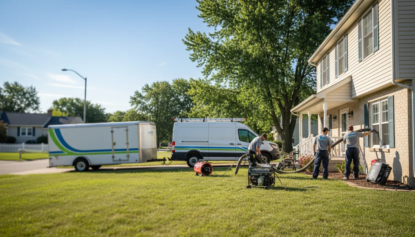 Flooded Basement Restoration And Cleanup With Repair in Sorento, IL near me